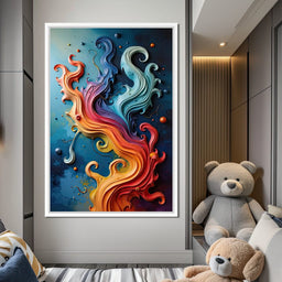 Flowing Rainbow Abstract - Cole Williams - NicheCanvas