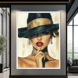 Timeless Allure Portrait Muse - NicheCanvas