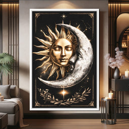 Embrace of the Solar Lunar Cycle - NicheCanvas