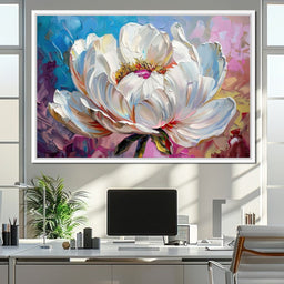 Alabaster Blossoming Petals - NicheCanvas