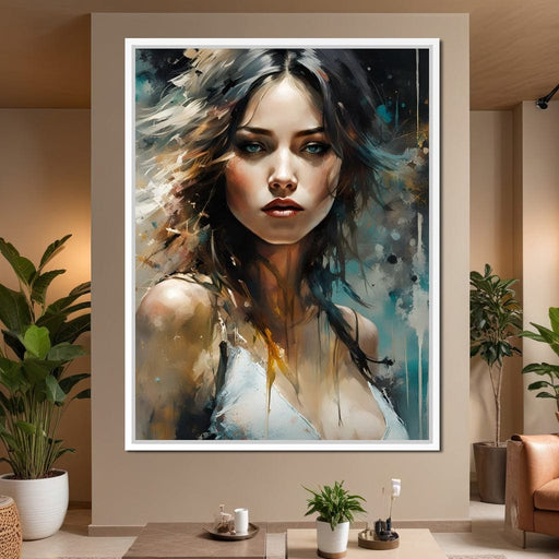 Female Portrait 0026 - Vizahn Burger Canvas Print