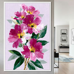 Pink Peony Garden - NicheCanvas