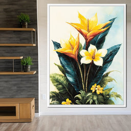 Tropical Petal Symphony - NicheCanvas