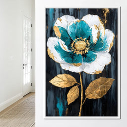 Golden Petal Repose - NicheCanvas