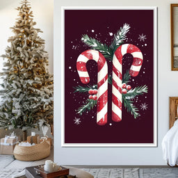 Candy Cane Christmas Treat - NicheCanvas