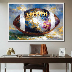 Golden Gridiron Glory Ball - NicheCanvas