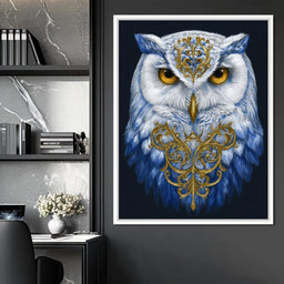 Gilded Owl Night Guardian - NicheCanvas
