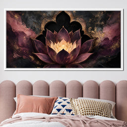Gilded Lotus Temple Gate - NicheCanvas