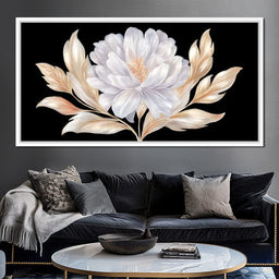 Elegant Ivory Petal Radiance - NicheCanvas