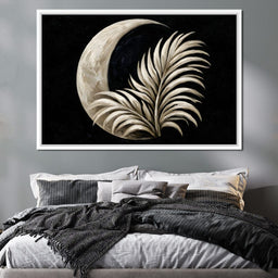 Crescent Shadow Over The Fallen Frond - NicheCanvas