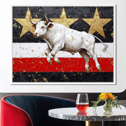 Bull Odyssey Across Stars - NicheCanvas