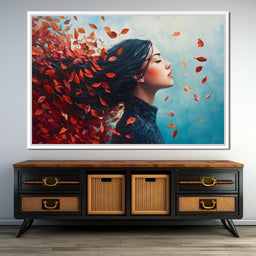 Autumn Breeze Embrace - NicheCanvas