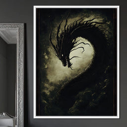 Dragon's Eternal Dance Shadows - NicheCanvas