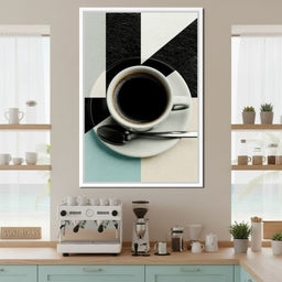 Geometric Morning Ritual Composition - NicheCanvas