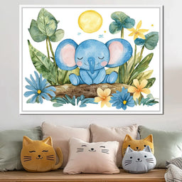 Elephant Dreams in Bloom - NicheCanvas