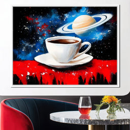 Saturn Brew Cosmic Journey - NicheCanvas