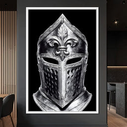 Silver Knight Fleur Helm Majesty - NicheCanvas