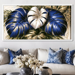 Gilded Foliage Under Midnight Light - NicheCanvas
