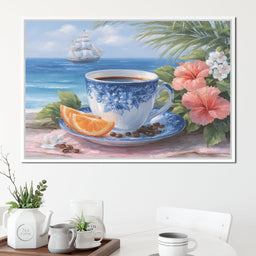 Seaside Morning Tranquility Coffee - NicheCanvas