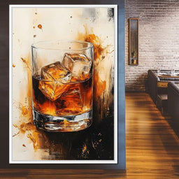 Whiskey Drink Elegance  - NicheCanvas