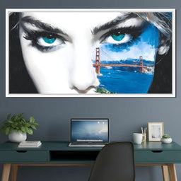 Golden Gate Reflections Within Eyes - NicheCanvas
