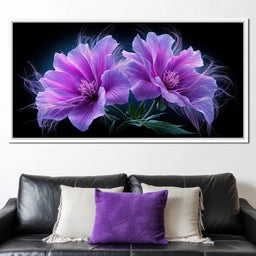 Fluffy Alien Flowers - Tooples Art - NicheCanvas
