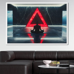 Silent Reflection Triangle - NicheCanvas