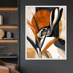 Solitary Hare Before The Setting Sun - NicheCanvas