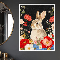 Meadow Dreams with Bunny - NicheCanvas