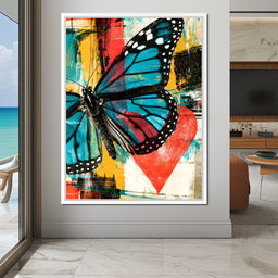 Neon Pulse Of A Painted Heart - NicheCanvas