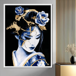 Golden Kintsugi Porcelain Spirit - NicheCanvas