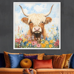 Highland Bloom Encounter - NicheCanvas