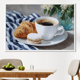 Morning Coffee Pastry Stilllife - NicheCanvas