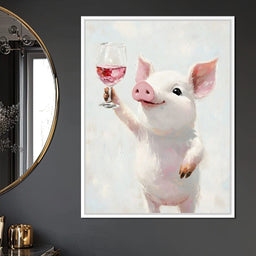 Porcine Toast of Joy - NicheCanvas
