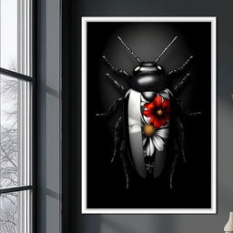 Petals and Velvet Wings - NicheCanvas