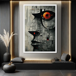 Enigmatic Gaze Fractal Mosaic - Cole Williams - NicheCanvas