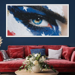 Patriotic Vision Starry Eye - NicheCanvas