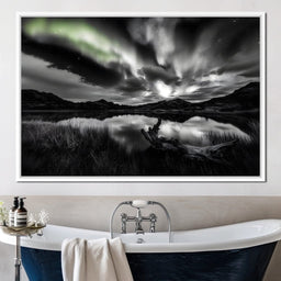 Eternal Wilderness Light Green Glow - NicheCanvas