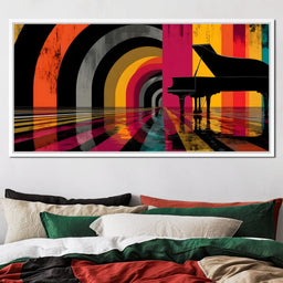 Piano Reflections in Color - NicheCanvas