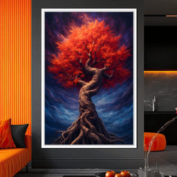 Fiery Crown of the Ancient Tree - NicheCanvas