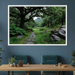 Emerald Forest Stone Pathway - NicheCanvas