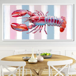 Lobster Dreams Striped Tapestry - NicheCanvas