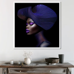 Grace in Violet and Blue - TooplesArt - NicheCanvas