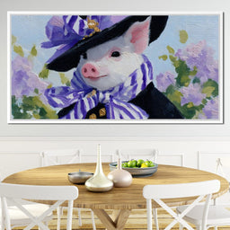 Piglet Lavender Elegance Parade - NicheCanvas