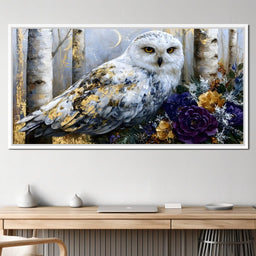 Silent Watcher Among Golden Birch - NicheCanvas