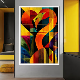 Chromatic Crane Impressions - NicheCanvas