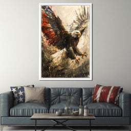 Patriot's Pride: The Eagle's Essence - NicheCanvas