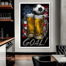 USA Soccer Beer Mugs Goal - NicheCanvas