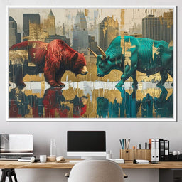 Wall Street Showdown - NicheCanvas