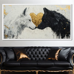 Eternal Bond of Wolves - NicheCanvas